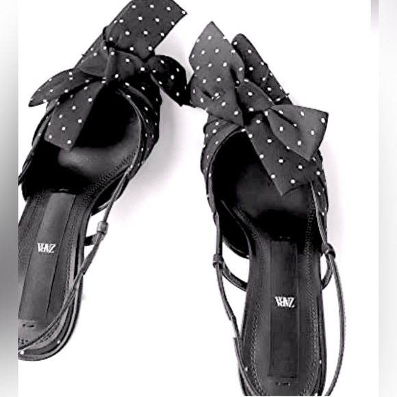 👸🏻HP👸🏻 Zara Slingback Kitten Heels, size 38 - Picture 6 of 6